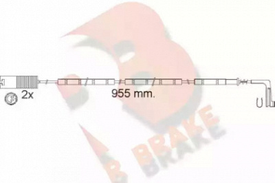 R BRAKE 610541rb -  Сигнализатор, износ тормозных колодок